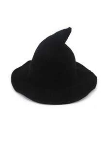 1. Spersonalizowany kapelusz czarodzieja na Halloween, duży cylinder retro dla kobiet, wełniany kapelusz, modny kapelusz na jesienne i zimowe przyjęcie świąteczne, dyniowy kostium wampira, jesień