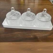 DIY Glasbehälter, durchsichtige Süßwarenbehälter, Aufbewahrungsgläser, Aufbewahrungsboxen mit Deckel, Reinigungswattestäbchen, Make-up Pinsel, Stifthalter, Teebüchsen, Schmuckdosen, Gewürzgläser, Multifunktional, Heimdekoration, Weihnachtsgeschenke, Haushaltsgeschenke, Raumdekoration