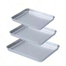 1/ 2 Set,Durable And Rust Proof! Oven Drain Tray: 430 Stainless Steel+304 Seamless Welding, Sanding Process Easy To Clean, Suitable For Home/Barbecue/Outdoor Gatherings