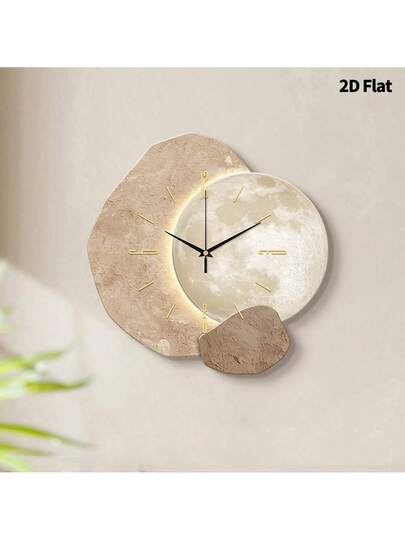1pc Creative Asteroid Texture Wand Clock, Super Silent Quartz Movement, No Ticking, ating Clocks In Living Rooms,Bedroom Room, Offices, Restaurant, Cafes, Perfect ative Friends Family view 10