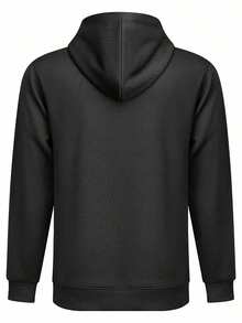 Football Lineman Hoodie - Serving Pancakes Daily Pullover Hoodie, Men's Hooded Sweatshirt - Lightweight & Ultra-Comfortable, Essential For Daily Strolls, Travel & Outdoor Activities! - 黑色 - 查看 2