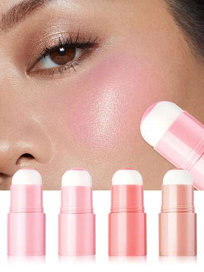 1 thỏi phấn má hồng, 4 màu, phấn tạo khối màu đồng tự nhiên lâu trôi.