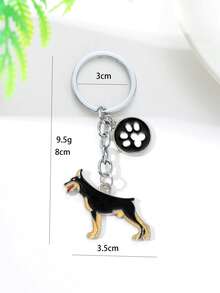 1pc Metal Fashion Hot Pet German Shepherd Dog Keychain Dog Pendant Animal Enamel Keyring Women Bag Jewelry Girls Boyfriend Souvenir Car Accessories Bag Charm School Animal Cute Goth Y2k Christmas Gift Ideas Bag Accessories Lanyards With Id Holder Car Accessories Bag Charms - Multicolor - View 18