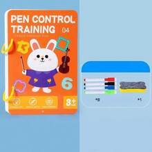 Educational Pen Control Training Book With 32 Sheets/64 Pages - Drawing Maze Activity Workbook For Skill Development, Includes Random Color Pens, Ideal Gift For Holidays And Special Occasions, Suitable For Students (Random Style),Back To School - Multicolor - View 11