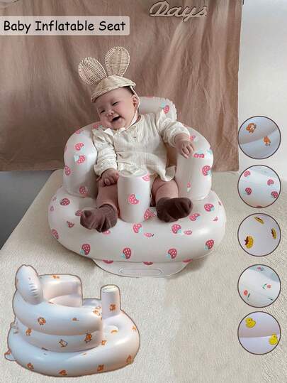 Multifunctional Inflatable Baby Bath Seat, Inflatable Chair For 3 Months Old Baby, Inflatable Baby Sofa, Portable Baby Bedroom Bathroom Sofa, Baby Back Support, Children's Gift, Toddler High Chair | Mama House