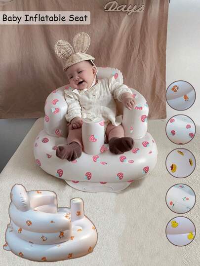 多功能充气婴儿学习椅和婴儿浴椅，适合3个月以上的婴儿，充气婴儿沙发，便携式婴儿卧室和浴室沙发，学习坐椅，婴儿喂食椅，婴儿背部支撑，婴儿沙发喂食椅，儿童礼物，幼儿餐椅 | Mama House