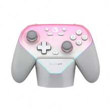 GAMESIR T4n Pro Supernova Magnetic Controller Dual-Mode Wireless Velvet Grip Adaptive Vibration Switch/PC/Steam/TV Universal Sakura Pink (With Built-In Charging Base) - Sakura Pink (with Charging Base) - View 2