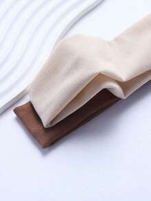 1/6件春夏季薄款吸汗防滑纯色发带，基本色，适合日常生活和运动休闲，粉色配饰。甜美可爱少女风格，时尚百搭，适合日常生活、瑜伽健身、户外旅行、女士发饰。头带头巾头带吸汗带女士头巾时尚头巾，学校用品，学院，头带 - 彩色 - 查看 3