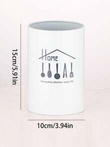 1pc Stainless Steel Chopstick Holder, Kitchen Hotel Restaurant Creative Tableware Storage & Draining Chopstick Canister - Multicolor - View 7