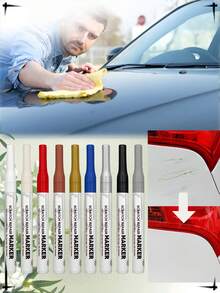 5pcs/1pc Paint Touch-Up Pens Car Paint Touch Up Pen, Car Paint Pen, Scratch Repair Agent, Paint Surface Scratch Repair Marker And Chip Restorer, Gold, Silver, White And Black Color, High Temperature Resistant, Waterproof, Sun-Resistant, For Car - one-size - View 10