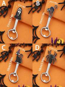 1 件不锈钢开瓶器，适合万圣节、圣诞节、送给朋友、家人、爸爸、圣诞节、派对、伴郎、兄弟、万圣节、感恩节、万圣节礼物