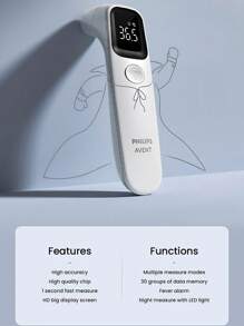 PHILIPS Ear Thermometer Forehead Thermometer Two-In-One Electronic Thermometer Infant/Adult Temperature Measurement