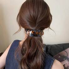 1pc, Version Of The New Style Of Acetic Acid Fashion Temperament Retro Shell Texture Large Top Clip Spring Clip Hair Accessories, Holiday Gifts Woman ,Flat Claw Clip, Claw Clips, Clips For Hair, Hair Slide, Hair Claws