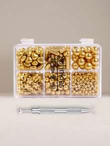 Edible Cake Decorating Sprinkles, Gold & White Pearl Candy, 6-Grid Gift Box Packaging, For Birthday Cakes, Donuts, Cookies, Chocolates, Ice Cream, Christmas, Halloween, Valentine's Day, Birthdays, Mother's Day, Weddings - Multicolor - View 18