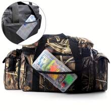 pieza 19.*10*12" Bolso de Hombro Cruzado, Bolsa de Almacenamiento de Equipo de Pesca de Gran Capacidad para Exteriores, Bolsa Especial de Pesca - camuflaje - Ver 3