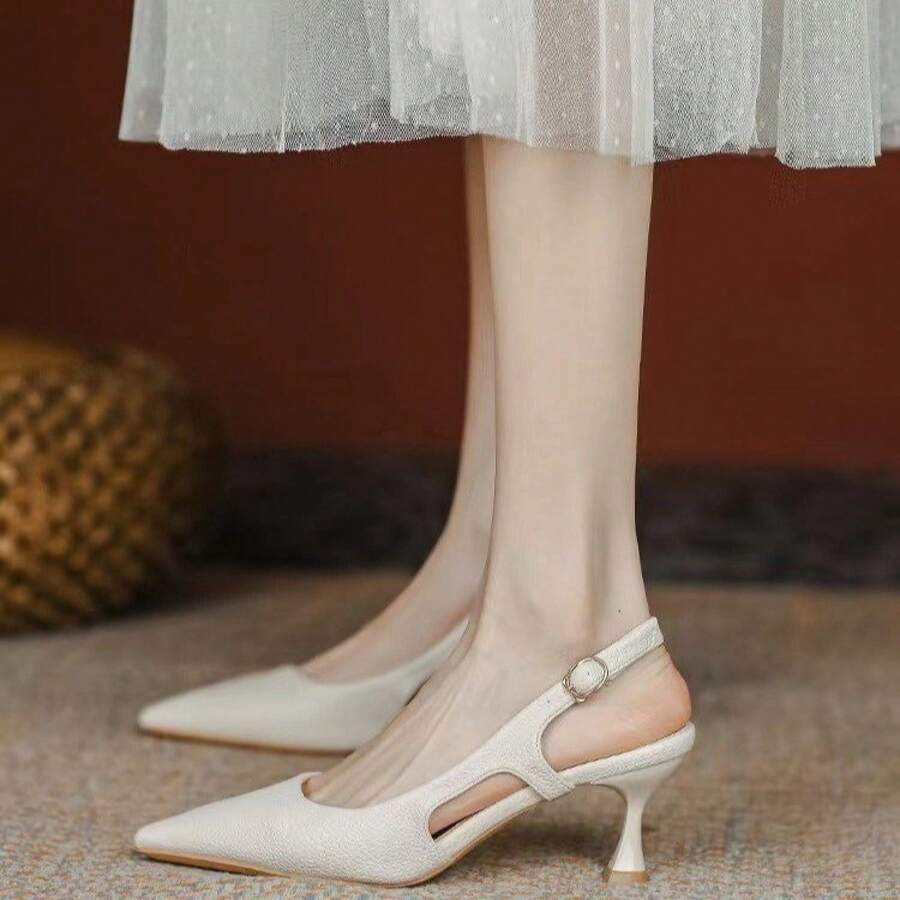 Women Heeled Sandals - 黑色[5CM] - 查看 1