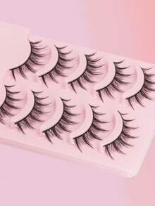 5 Pairs Manga Lashes Full Strip New Natural Wispy Soft False Eyelashes