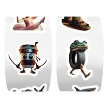 500pcs Tung Sahur Cartoon Graffiti Stickers Abstract Style Apply To Campus Awards, Helmet Decoration, Hand Book Making, Car Decoration Party Decoration, Scrapbook, Laptop, Luggage, Guitar, Water Bottle, Phone Case Urban Youth Fashion Decoration