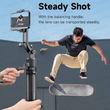 3-In-1 Extendable Aluminum Alloy Bluetooth Selfie Stick With 360° Rotatable Tripod, Auto Face Tracking For Smartphones, Wireless Remote, Compatible With IPhone 16/15/14/13/12 Pro, Android Phones, Black - Multicolor - View 8