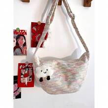 Women Crossbody - Yellow [black Hair Ball] - View 7