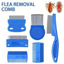 6pcs Lice Comb Set - Easy Lice & Nit Removal, Long-Lasting Undistorted Anti-Dandruff Comb