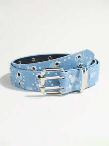 2 件套少女腰带和颈链套装 - 星星铆钉、心形铆钉/十字架吊坠、朋克 - Y2K 风格,适合前卫返校装和街头服饰 - 彩色 - 查看 5