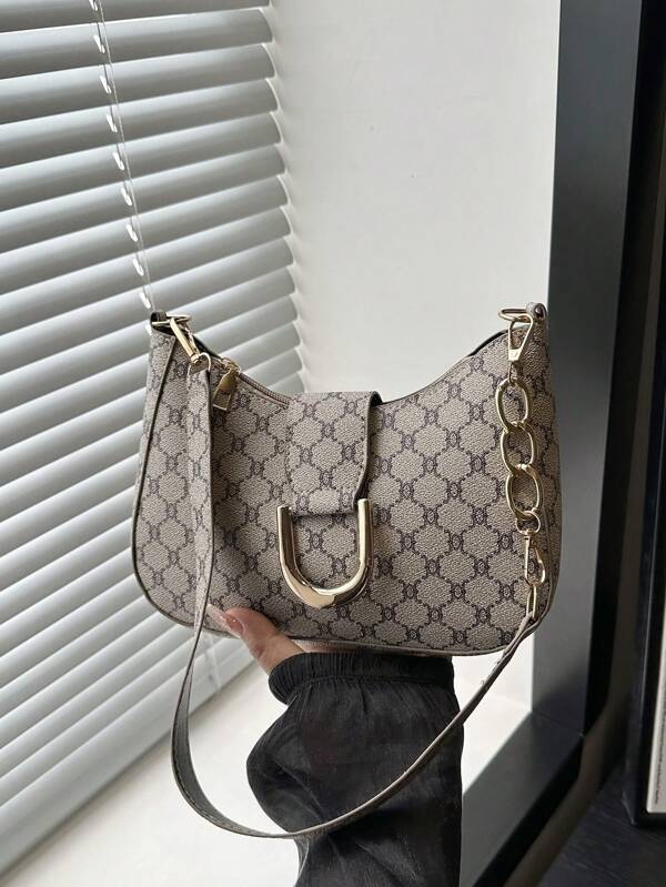 Lightweight,Business Casual Small Hobo Bag Solid Color Metal Decor For Teen Girls Women College Students,Rookies & White-Collar Workers Perfect For Office,College,Work ,Business,Commute,Outdoors, Travel, Outings