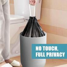 Small Trash Bags Bathroom 4 Gallon Trash Bags Drawstring TearFree Trash Bags Unscented 60 Count