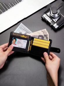 1 szt. Stylowy i praktyczny portfel męski z wieloma funkcjami i przegródkami na karty, wyposażony w osłonięty uchwyt na karty płatnicze, odpowiedni dla chłopaków i mężów polujących na jelenie. Prezenty świąteczne dla mojego chłopaka i męża polujących na jelenie, na Dzień Ojca, prezenty na Walentynki