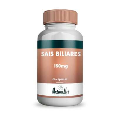 Sais Biliares 150mg - 60 cápsulas Sem Sabor