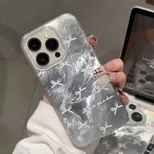 Funda con diseño de pequeños lazos. Diseño antideslizante y resistente a caídas con patrón de glaciar. Compatible con phone 16 Pro, 15, 14 Plus, 13, 12 y 11. - Colores mixtos 1 - Ver 6