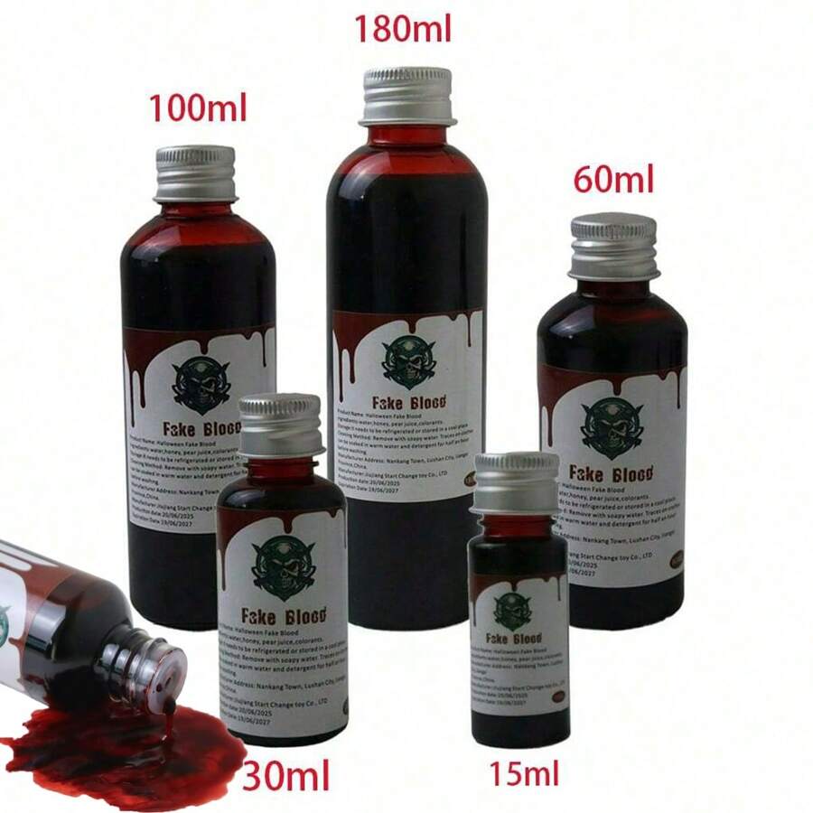 Halloween Movie Cosplay Props Fake Blood Gel, Realistic Vampire Zombie Prank Fake Blood Gel, Halloween Gag Props.