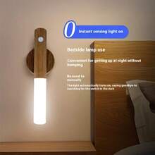 2pcs Motion Sensor LED Night Light, Creative Stairway Lamp, Rechargeable Wall Light, Outdoor Emergency Lamp - Multicolor - View 2