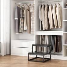 Taburetes de 2 Peldaños para Niños y Adultos, Banquito de 15.2 Pulgadas, Estructura de Metal, Capacidad De Cargaáxima 500Lbs, Bancos Escalón Infantiles - Negro - Ver 11