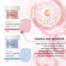 70pcs Day & Night Cleansing Cotton Pads, Containing AHA And BHA, Deep Pore Cleansing, Highly Moisturizing, Soothing And Repairing Skin, Pore Minimizing - Multicolor - View 12