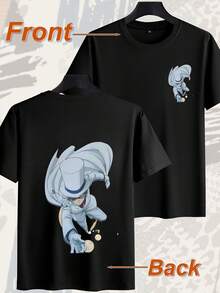 Looks Great Every Day! 220g Anime Print Short Sleeve Top