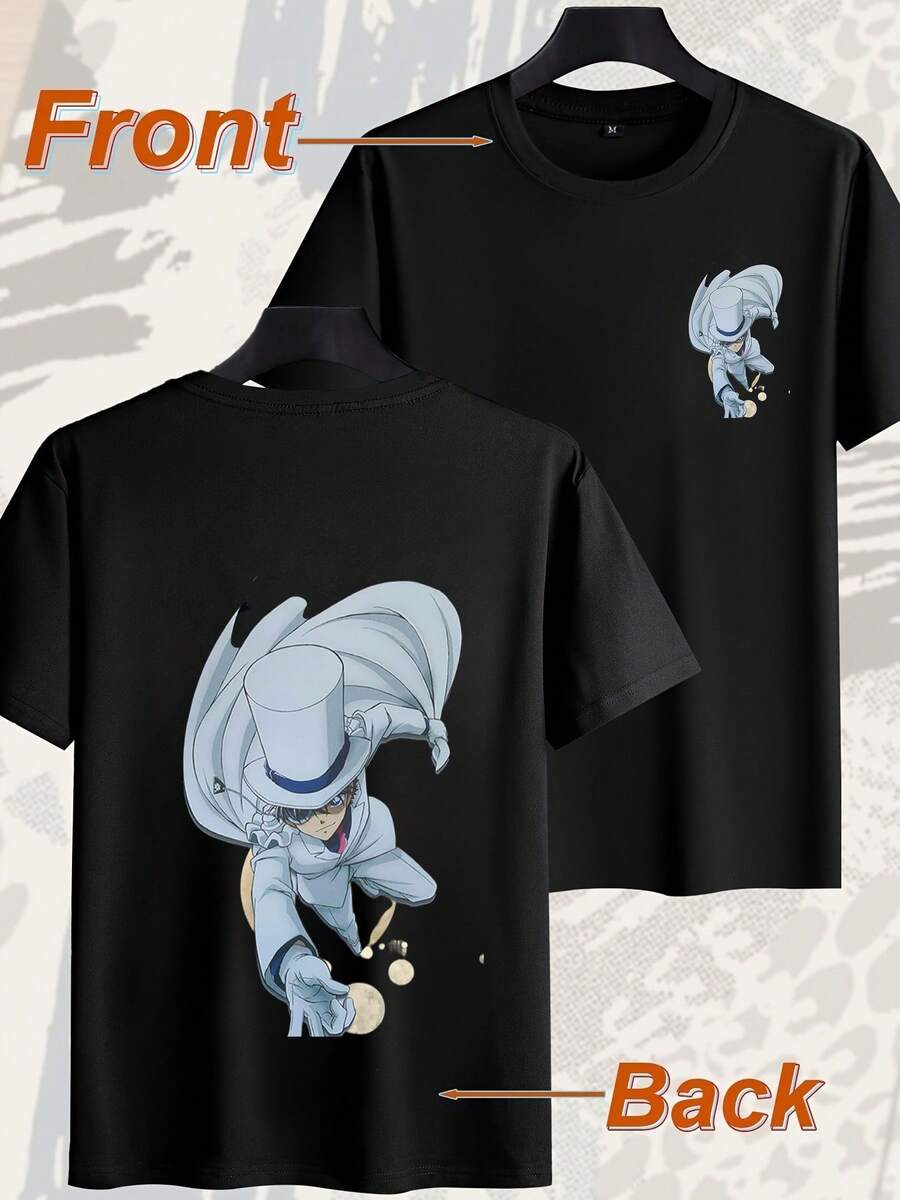 Looks Great Every Day! 220g Anime Print Short Sleeve Top