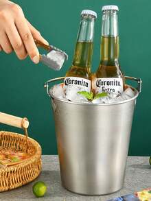 1 件不锈钢冰桶、高品质酒吧用品、香槟桶、迷你炸薯条小吃桶、小型服务桶、不锈钢小吃桶、-Worthy 炸薯条和炸鸡桶、酒吧冰桶、餐厅油炸食品容器冰桶、万圣节和圣诞节派对用品 - 彩色 - 查看 8