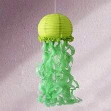 Hanging Jellyfish Paper Lanterns Under The Sea Decorations For Birthday Baby Shower Ocean Themed Party Supplies - 綠色 - 查看 4