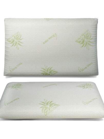 Made In Turkey Aloe Vera Kussen 50x70 Cm 100% Polyester Filling, Hypoallergenic Breathable Sleep view 2