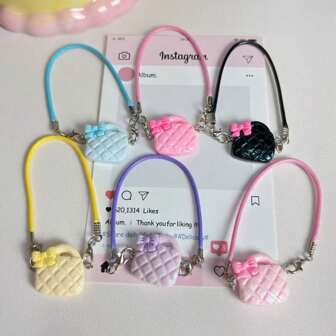 适合17cm娃娃佩戴的配件，娃娃屋蝴蝶包，迷你模型场景配件，迷你包包配件