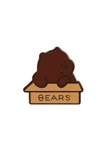 3 pièces Broches pins de bande dessinée d'ours, panda adorable, ours polaire, ours brun, accessoires décoratifs en métal d'alliage pour sacs, vêtements, robe, accessoires pour vêtements, sacs, charmes, école, bureau, chemises, vestes, bijoux, Noël, Halloween