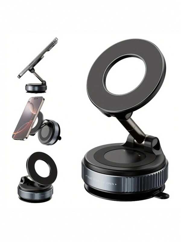 Supporto universale regolabile a 360° per telefono auto, con funzione di rotazione del cuneo, 36°, forte, magnetico, compatibile con , Android, regalo per la nascita, la famiglia, accessori per auto con frindi, supporto per telefoni auto