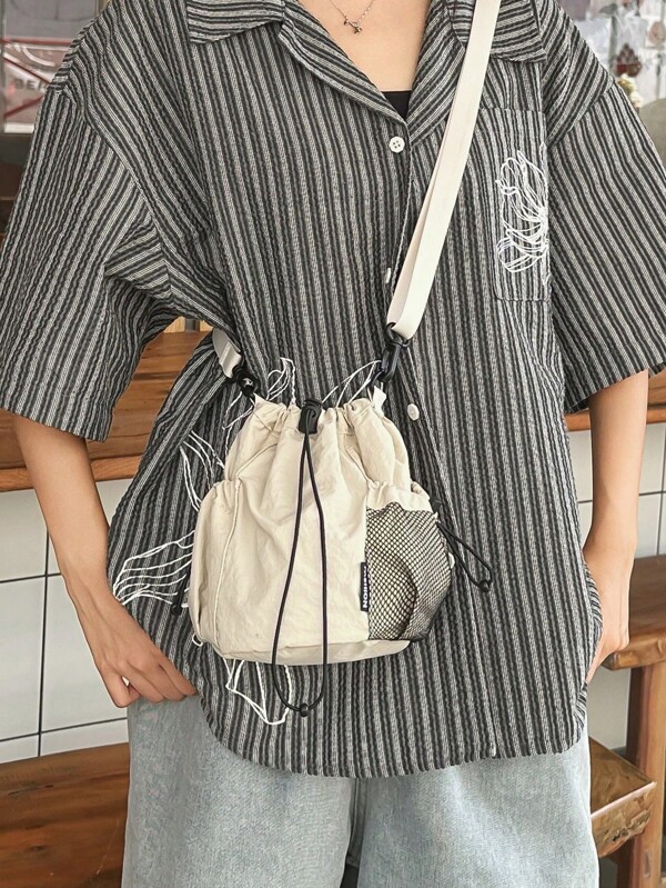 Women's Crossbody Bag, New Style, Minimalist And Versatile Bucket Bag, Fashionable And Niche, Single-Shoulder Bag, Suitable For Outings, Travel, Carrying Phone, Keys