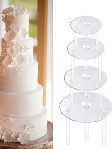 Kuchenhalter, Dessert-Tablett, Kuchenstapel-Ständer, Kuchendekoration Ständer Set, mehrstufiges Kuchentablett für Dessert-Präsentation und Obstständer, Geburtstags-Feiertags-Party Tisch DIY Kuchendekoration, Zuhause Partys und Sortierung Deko, Dessert-Präsentation, Familien-Geburtstags-Party Deko Lebensmittel-Tablett