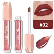 AINIPINK 1pcs Matte  Lipstick, Easy To Color, Lip Gloss, Waterproof, Sweat-Proof, Non-Stick To Cup, Non-Fading, Long-Lasting, Exquisite, Suitable For Gifts, Festival Makeup, And Performance Makeup - Nhiều màu - Xem 20