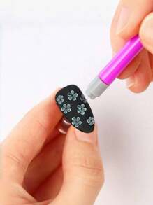 10/30 szt./zestaw silikonowych stempli do zdobienia paznokci, narzędzie do transferu na paznokcie z motywem motyla kwiatowego, w tym długopis do stempli kwiatowych, stempel z różnymi wzorami i narzędzia do kropek, zestaw DIY do zdobienia paznokci, zestaw do stemplowania paznokci bez alkoholu dla kobiet, powrót do szkoły