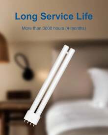 Dichroma 18W H-Shaped Bug Zapper Replacement Bulbs Compatible With 18W Indoor Outdoor Mosquito Lamps For Home With 4 Pin Base - 1 - 查看 5