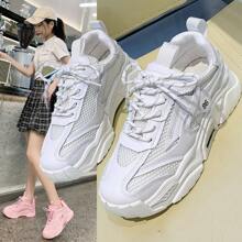 Women Wedge Sneakers - 粉色 - 查看 4