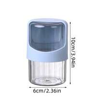 1pc Desktop Rotating Cotton Swab Box With Lid, Multifunctional Makeup Pad Storage Container, Convenient To Take